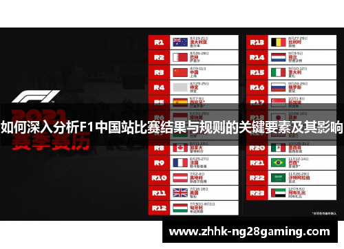 如何深入分析F1中国站比赛结果与规则的关键要素及其影响