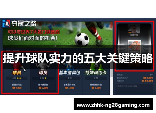 提升球队实力的五大关键策略